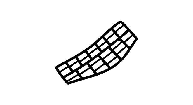 Black and white car grill mesh.
