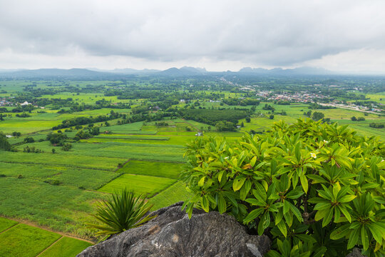 The landscape of Wat Tham Pha Cho, Nong Bua Lamphu Province.
