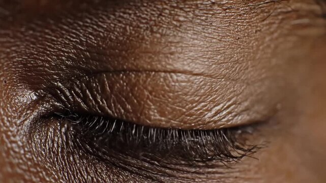 Hyper Realistic Macro Photography of a Human Eye Showing Intricate Details of the Iris Texture with a Dilating Pupil Contracting and Expanding with Natural Blinking and Subtle Ocular Movements