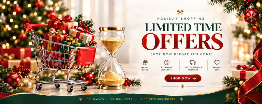 Limited Time Shopping Offers &ndash; Festive Gift Sale Banner
