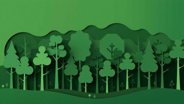 Lush forest landscape