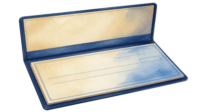 Financial Transaction Document Open Checkbook Ledger