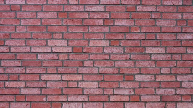 Nahaufnahme einer struktuierten Mauer aus roten Backsteinen, Helgoland, Schleswig-Holstein, Deutschland