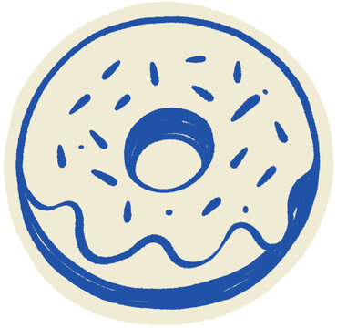 vector illustration of a donut