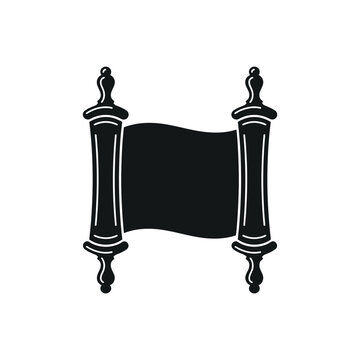 Ancient Scroll Icon Symbolizing Knowledge and History.