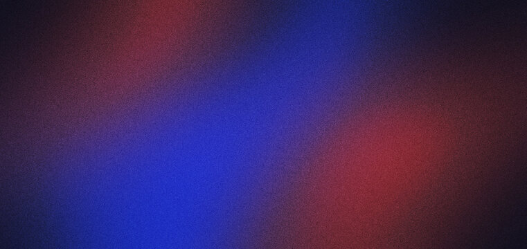 Abstract blue and red light gradient background with soft grain texture and dramatic contrast for modern design, digital art, wallpaper, banner, and creative visual application