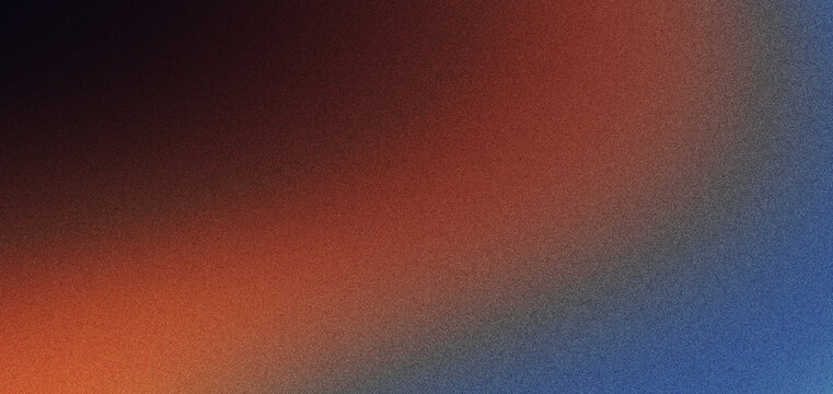 Abstract gradient background with warm red, orange, and cool blue color blending softly across textured surface for modern design and creative composition