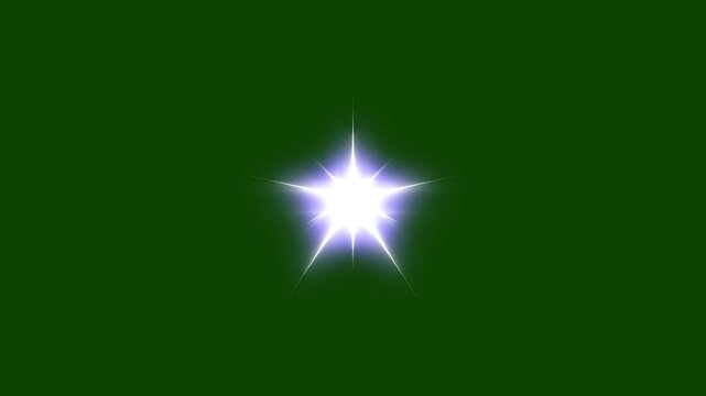 Glittering single star Pixie Dust Spiral, Doodle Sparkle Trail, Luxury White Stardust Burst, light burst, Twinkling Magic Confetti, Glowing Bokeh star, Fairy Wand Shimmer Transition on green Screen 4K