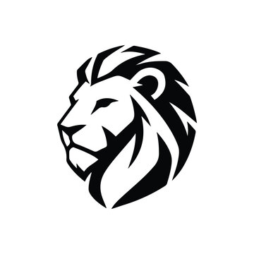 lion head vector silhouette