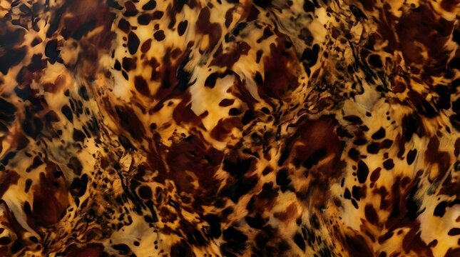 tortoiseshell pattern background with brown and amber colors seamless animal print texture for fashion design and luxury accessories abstract organic motif