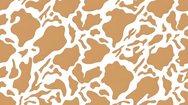 seamless giraffe print pattern in brown and white vector background for textile design and animal skin fashion fabric illustration