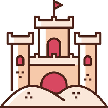 sand castle icon