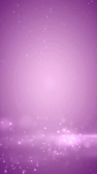 Glowing violet dust particles floating in rhythmic motion within a soft magical atmosphere captured as high quality abstract video animation