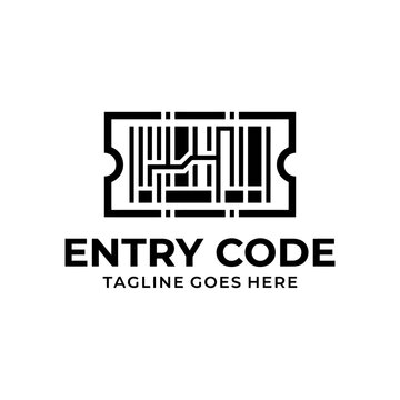 Entry Code circuit ticket design.
