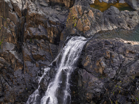 Upper Falls With Small Pools
