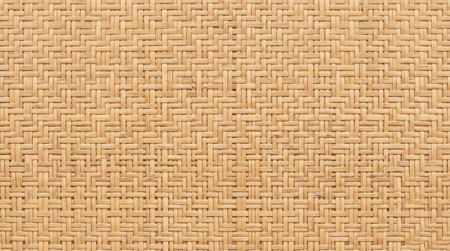 Natural woven rattan texture, light brown wicker pattern background, organic straw mat material for interior design Black Friday Special