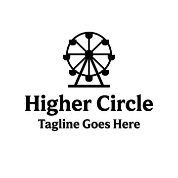 Higher circle logo illustrating a classic ferris wheel amusement ride.