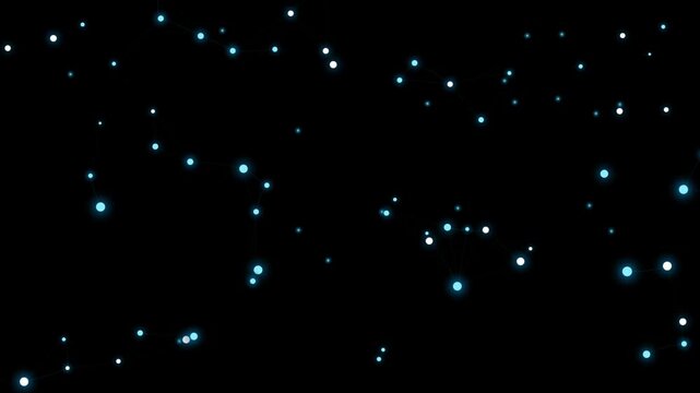 Beautiful cosmic star field with bright twinkling celestial lights in space