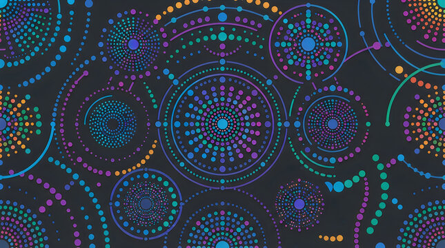 Abstract colorful cosmic swirl pattern