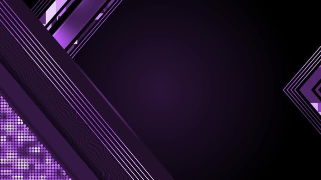 Abstract geometric background with layered chevrons and diagonal lines animation