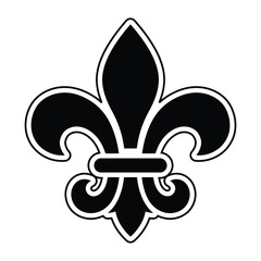 Royal Fleur de Lis Emblem Heraldic Lily Symbol Graphic © Fatema Artworks