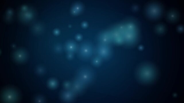 Bokeh moon light. Blue out of focus bokeh lights on dark background