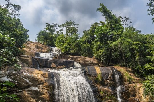 Small waterfalls near the Zongo waterfall, DR Congo