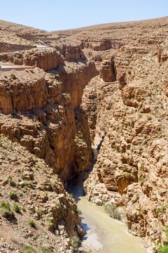 Dades Gorge, gorge with river Oued Dades, Morocco