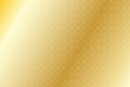 Elegant gold background with subtle traditional islamic geometric pattern and gradient light effect
