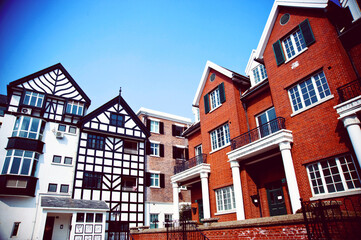 Obraz premium European Style Buildings in Thames Town Shanghai