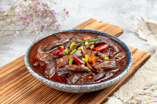 Braised Eggplant in Savory Sauce