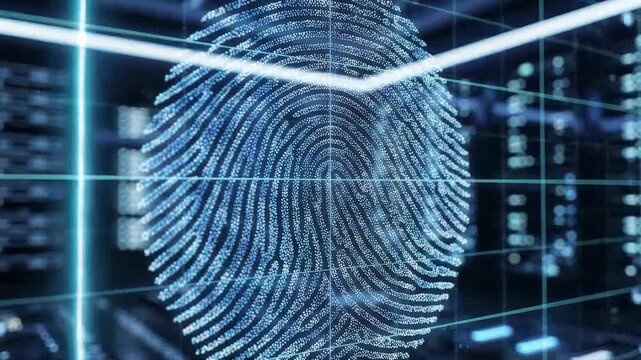 Biometric Fingerprint Cybersecurity Identity Protection