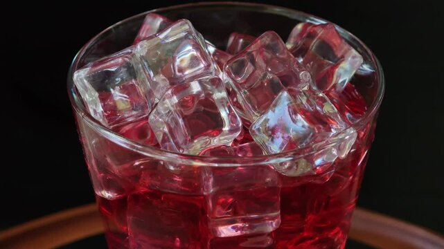 Red soda drink