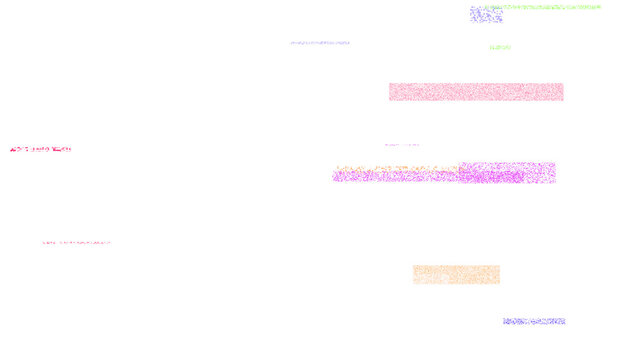 Digital static noise burst and signal dropout overlay isolated on transparent background for glitch video effect