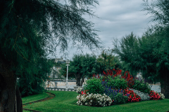 Alderdi-Eder Gardens in San Sebastian, Spain