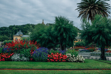 Obraz premium Alderdi-Eder Gardens in San Sebastian, Spain