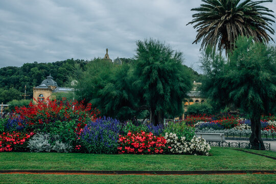 Alderdi-Eder Gardens in San Sebastian, Spain