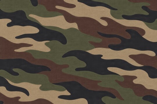 Military camouflage pattern abstract background displaying army colors