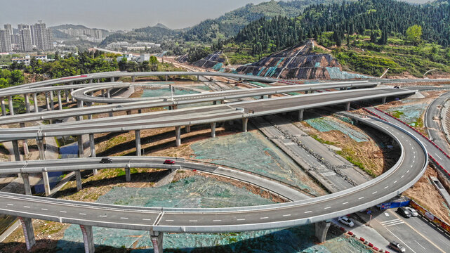 Yichang Highway Interchange Aerial View - Modern Transportation Hub