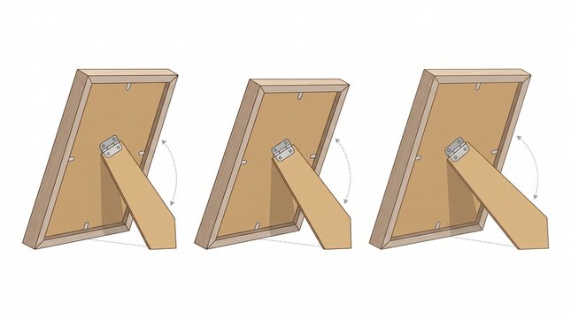 Picture Frame Back Support Hinge Mechanism