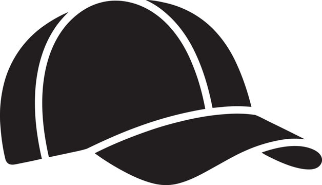Black baseball cap simple headwear apparel d