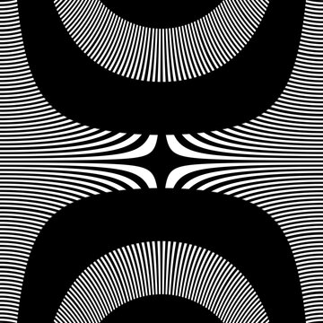 Black Hyperbolic Curve Pixel Line Transparent Seamless Pattern Vector Geometric Background