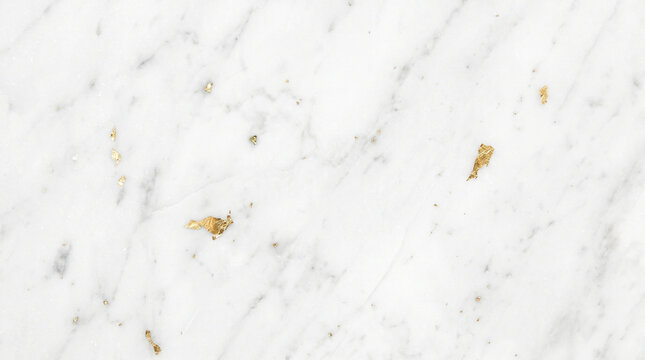Natural white marble stone texture with subtle gold specks