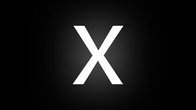 glow Red cross mark animation icon video . X letter, crossed lines, denial concept, incorrect cross symbol animated red x mark for error or rejection animation video 4k . on black screen