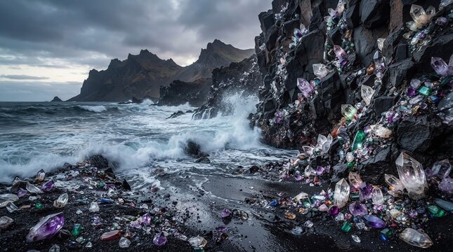 Whispers of the Gemstone Shore. 