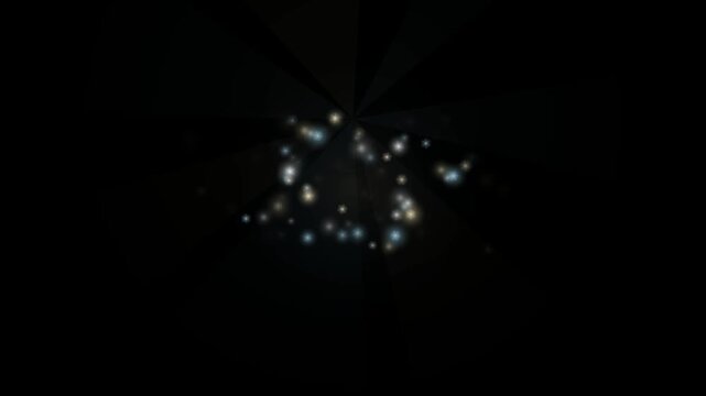 Falling snowflakes on a dark background