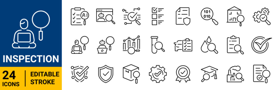 Internship Icon Set. Containing Student Internship, Internship Program, Work Placement, Career, Job, Training, Mentorship and Professional Development Solid Vector Icons Collection