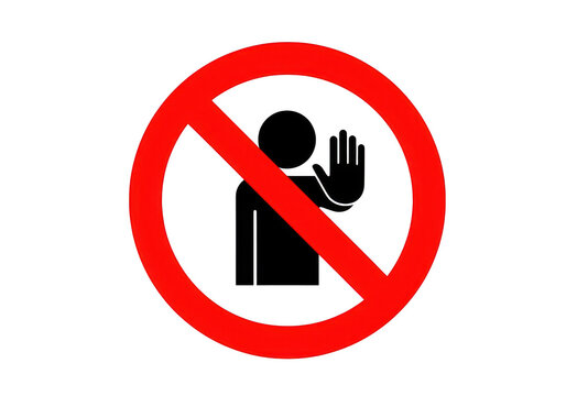 No talking or communication prohibition symbol isolated transparent background isolated on transparent background