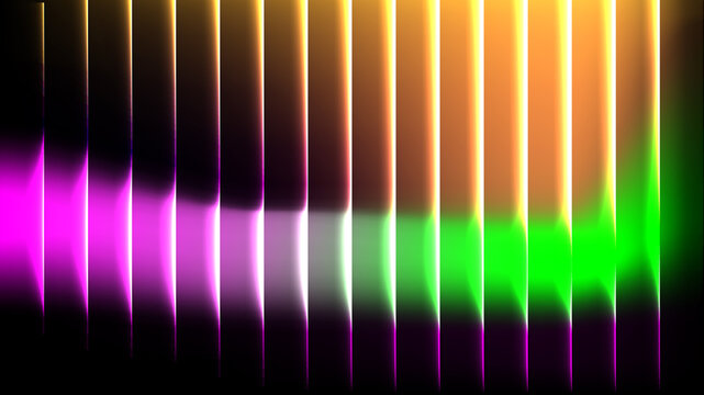 Abstract neon gradient light columns background