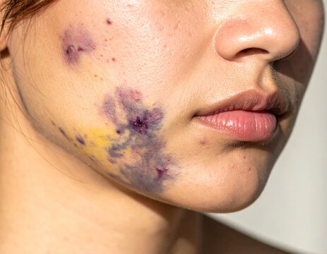 Bruised Cheek &ndash; Visible Injury and Swelling
